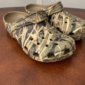 Camo Crocs youth size 3